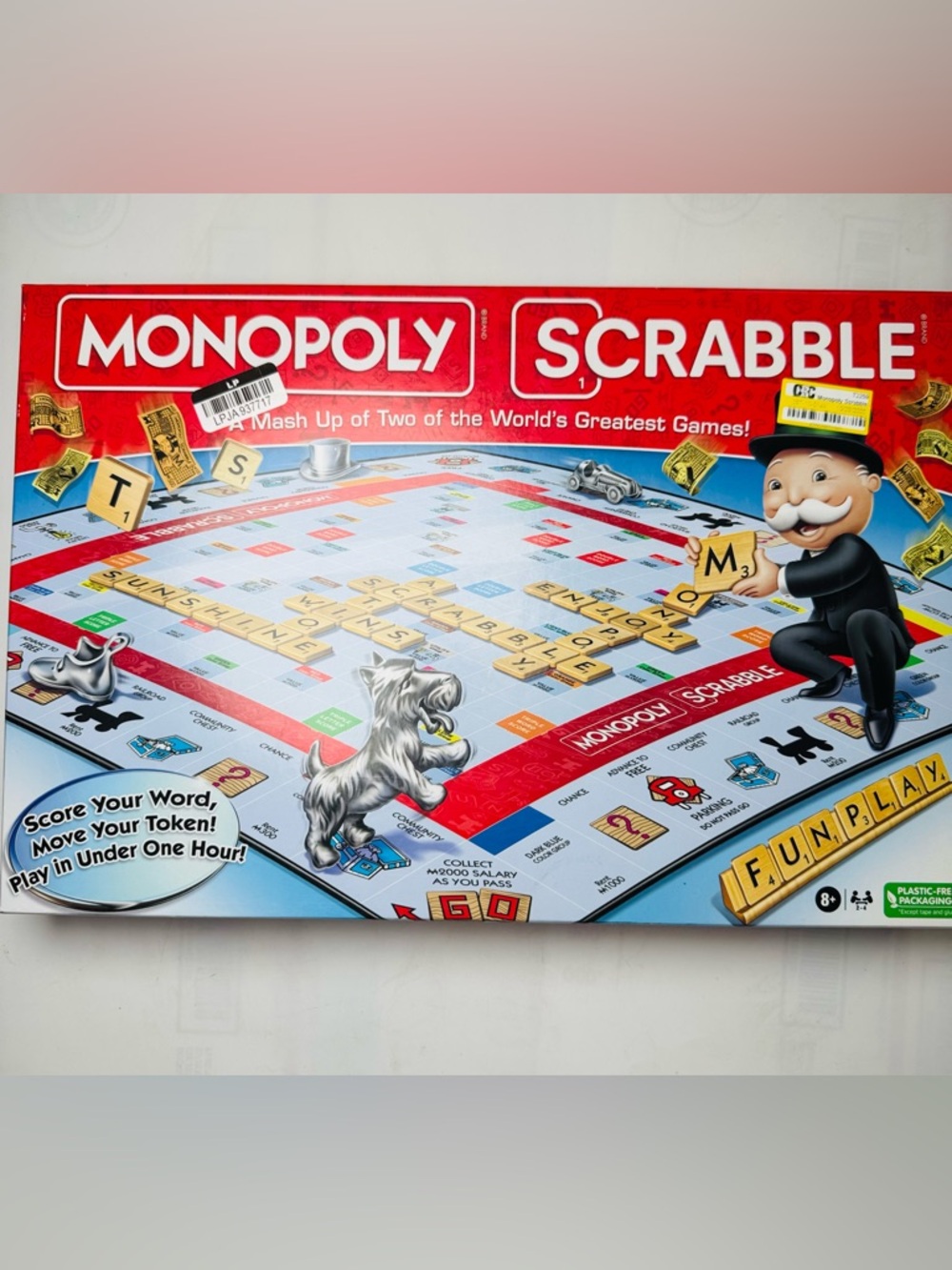 Monopoly Scrabble Mash-Up Board Game